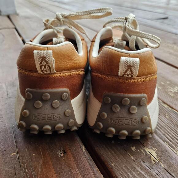 KEEN Women's Leather Trail Sneakers Size 8.5  Brown Lace-Up Athletic Outdoor - Picture 3 of 6